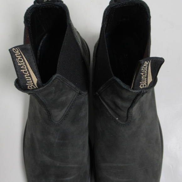 Blundstone Men's #1308 Dress Chelsea Boots Chisel Toe Rustic Black Size 7.5 US M - Picture 3 of 12